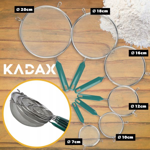 SITKO PRZESIEWACZ MĄKI KUCHENNE NIERDZEWNE 20 cm zdjęcie 5