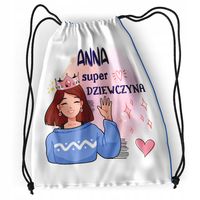 Plecak Sportowy Szkolny Dla Anny Córki Dziecka Z Nadrukiem Ze Zdjęciem
