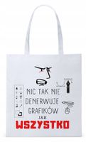 Dla Grafika Na Prezent Torba Eco Biała Shopper Z Nadrukiem Ze Zdjęciem