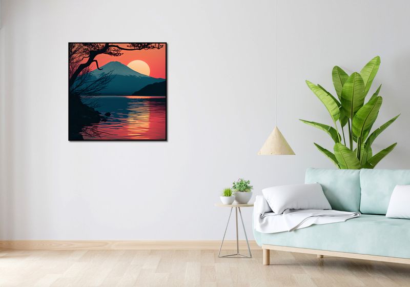 Plakat 80x80cm Góra Wieczorem zdjęcie 4