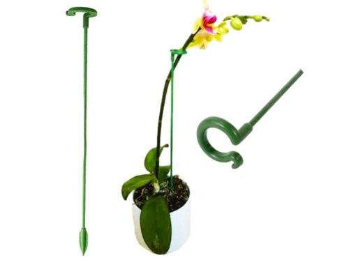 Podpora podpórka do roślin kwiatów storczyków obejma tyczka 37cm na Arena.pl