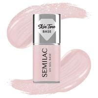 SEMILAC BAZA DO LAKIERU HYBRYDOWEGO SKIN TONE COVER BASE GLITTER BEIGE 7ml