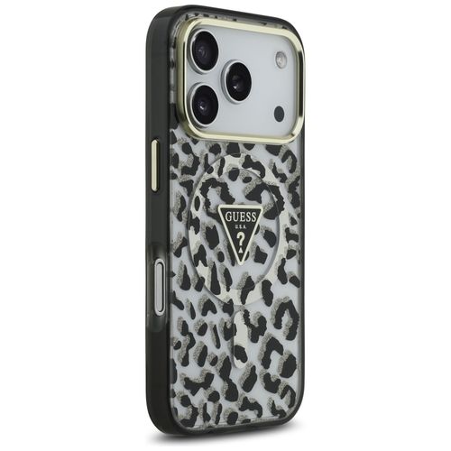 etui guess leopard glitter magsafe do    iphone 17 pro max czarny na Arena.pl