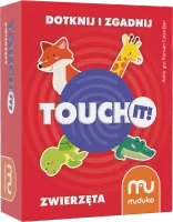Familijna gra dla dzieci i dorosłych z wypukłymi kartami Touch it Zwierzęta