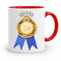 Kubek Czerwony Dla Kuriera Kurier Na Medal Prezent Z Nadrukiem Ze Zdjęciem