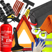 Gaśnica Trójkąt Kamizelka Wkręty do Naprawy Opon Sznurki Linka Torba Murska