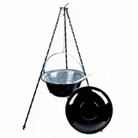 KOCIOŁEK WĘGIERSKI EMALIOWANY 20L POKRYWKA stojak