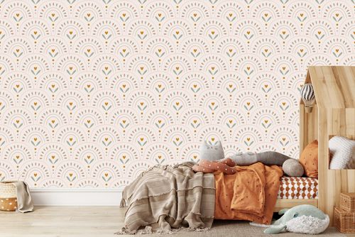 Tapeta W Rolce Dla Dzieci Geometryczny WZÓR Styl Boho Ornamenty na Arena.pl