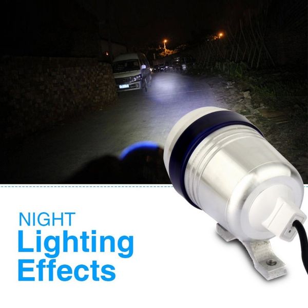 2xHalogen motocyklowy U3 srebrny z ringiem blue+wł zdjęcie 11