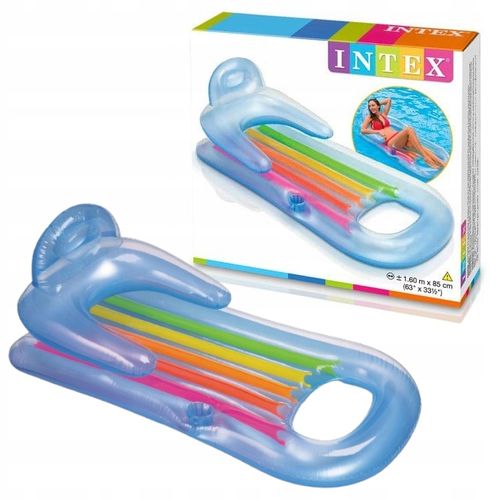 MATERAC DMUCHANY DO WODY PŁYWANIA INTEX 58802 JEDNOOSOBOWY NA PLAŻE PLAŻOWY na Arena.pl