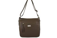 Torebka codzienna skórzana damska - Beżowa ciemna