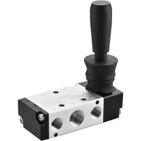 ZAWÓR PNEUMATYCZNY RĘCZNY MECHANICZNY BISTABILNY SIŁOWNIKA 4H210-08 5/2 1/4