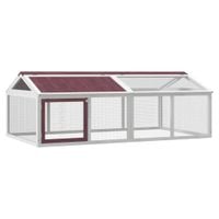 Wybieg, kolor mokki, 200x112,5x74 cm, lite drewno sosnowe