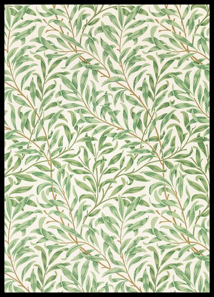 Plakat 50x70cm Willow Pattern 2, Morris Vintage do Salonu zdjęcie 2