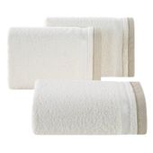 Ręcznik frotte z bordiurą ABBIE 40X60 kremowy