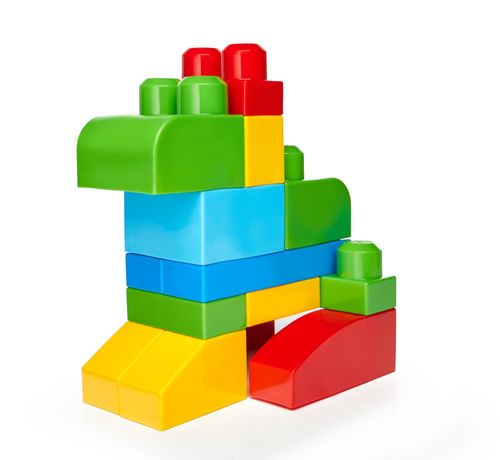 MEGA BLOKS Duża torba 80 elementów Niebieska na Arena.pl