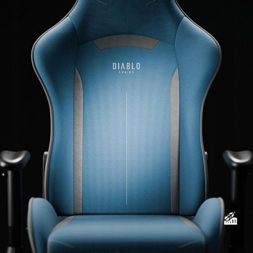 Fotel gamingowy Diablo Chairs X-Starter Niebieski na Arena.pl