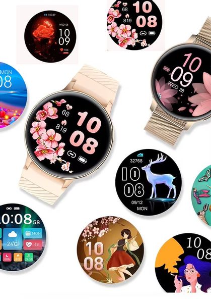 SMARTWATCH ZEGAREK DAMSKI POLSKIE MENU ROZMOWY WIADOMOŚCI 4 PASKI zdjęcie 5