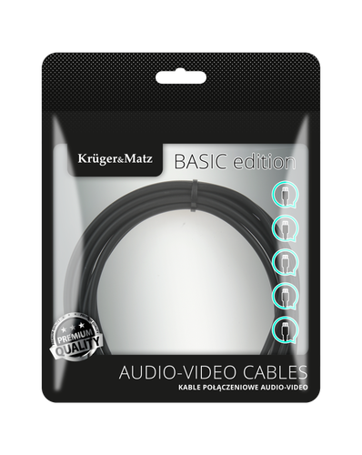 Kabel HDMI Kruger&Matz Basic 2.0 180 cm 4K 60 Hz HDR na Arena.pl