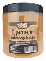 Cynamon mielony w słoiku, Kasja - 300g - Dobry i Pachnący Duże Opakowanie