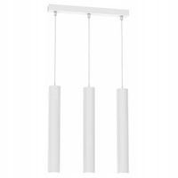 Lampa Sufitowa HUDSON Biały Tuby 3xGU10 60x90xcm Lampa Wisząca Do Salonu