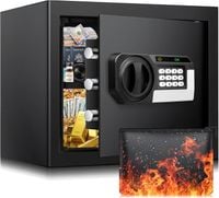 Uszkodzony Sejf Sanfnz ogniotrwały i wodoodporny z portfelem 25L