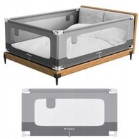 Barierka do łózka ochronna TULANO bramka zabezpieczająca składana