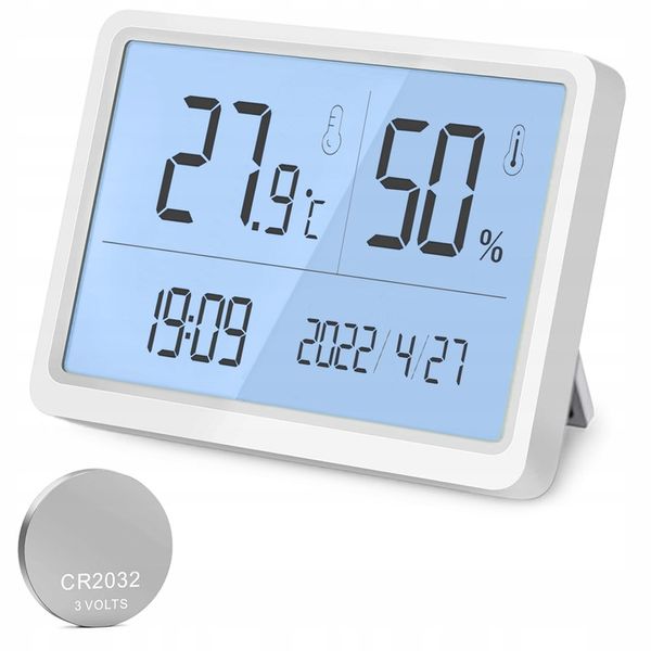 TERMOHIGROMETR WILGOTNOŚCIOMIERZ HIGROMETR TERMOMETR WILGOTNOŚĆ TEMPERATURA zdjęcie 1