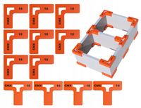 ZESTAW UCHWYT STOLARSKI SZABLON DO MOCOWANIA KORPUSÓW PŁYT Lx8 SZT Tx4