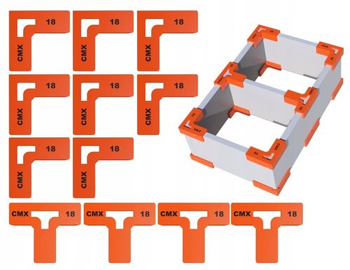 ZESTAW UCHWYT STOLARSKI SZABLON DO MOCOWANIA KORPUSÓW PŁYT Lx8 SZT Tx4 na Arena.pl