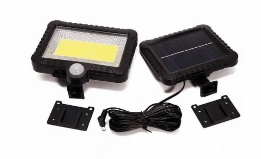 Halogen LAMPA SOLARNA Z CZUJNIKIEM RUCH I ZMIERZCHU 100 LED mocna zdjęcie 13
