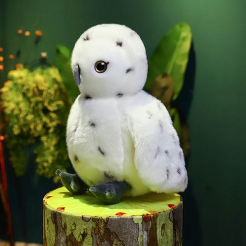 DLA NAJMŁODSZYCH PLUSZOWA SOWA PTAK  BIAŁA na Arena.pl