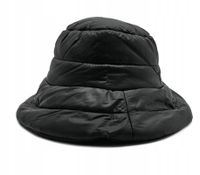 KAPELUSZ TRUSSARDI BUCKET HAT NYLONOWY SZARY CIEPŁY ROZMIAR UNIWERSALNY