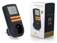 PROGRAMATOR CZASOWY WŁĄCZNIK WYŁĄCZNIK LCD CYFROWY HARMONOGRAM 7 DNI 10 UST