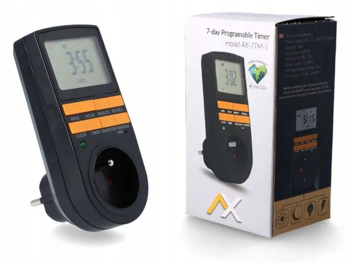 PROGRAMATOR CZASOWY WŁĄCZNIK WYŁĄCZNIK LCD CYFROWY HARMONOGRAM 7 DNI 10 UST zdjęcie 1