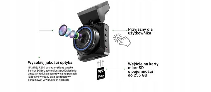 Wideorejestrator NAVITEL DVR R600 Full HD sensor SONY, Tryb parkingowy zdjęcie 5