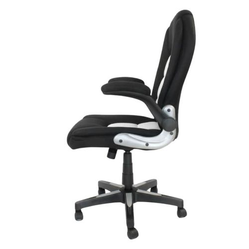 Krzesło obrotowe do biurka L204B-W – siateczkowe, czarno-białe, młodzieżowe na Arena.pl