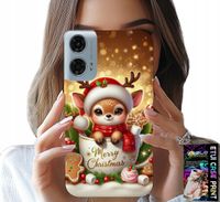 ETUI DO MOTOROLA G24 / G04 - RENIFEREK SŁODKI RENIFER ŚWIĄTECZNE WZÓR