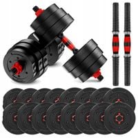 HANTLE BITUMICZNE REGULOWANE 2x20 KG DO ĆWICZEŃ SIŁOWYCH CIĘŻAR ZESTAW