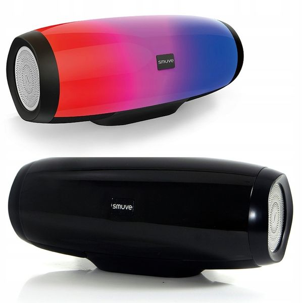 Głośnik Bluetooth Bezprzewodowy SMUVE Aura TWS USB FM XBass + LCD RGB zdjęcie 9