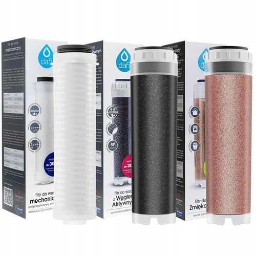Zestaw filtrów EKO DAFI stacji 3 elementowej węglowy żywiczny na Arena.pl
