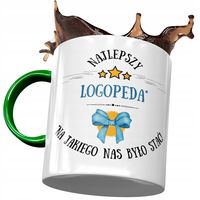 Kubek Zielony Logopedy Najlepszy Logopeda Prezent Z Nadrukiem Ze Zdjęciem
