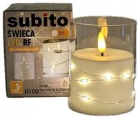 Świeca LED z łańcuchem LED SUBITO GC710 H100 biała (365)