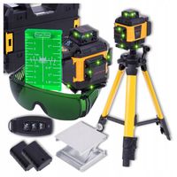 Laser Krzyżowy Poziomica Laserowa 360 Statyw Blokada Wahadła 16 linii