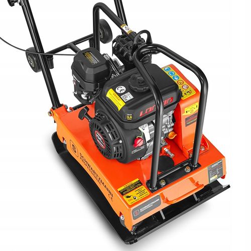 ZAGĘSZCZARKA gruntu UBIJAK 90kg koła + mata + silnik LONCIN 6,5KM siła 18kN na Arena.pl