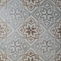 Nowoczesny obraz ręcznie malowany MANDY 80X80 niebieski+złoty