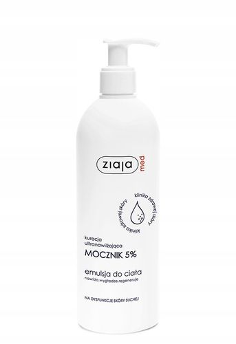 Emulsja do ciała nawilżająca regenerująca mocznik 5% Ziaja Med 400 ml na Arena.pl