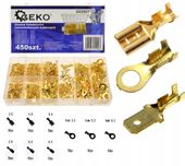 Zestaw konektorów GEKO G02827 samochodowych kablowych 450szt w pudełku