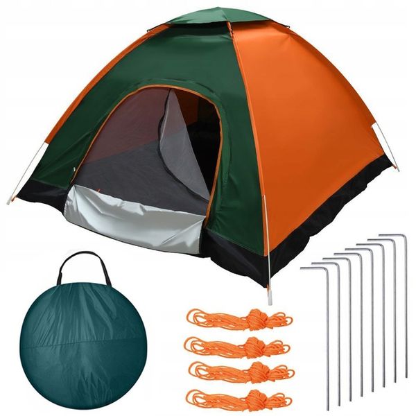 NAMIOT SAMOROZKŁADAJĄCY AUTOMATYCZNY TURYSTYCZNY 4 OSOBOWY KEMPINGOWY 2X2m zdjęcie 7