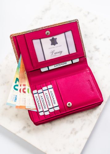 portfel damski skórzany rv-791-sla-4934 dot-pink na Arena.pl